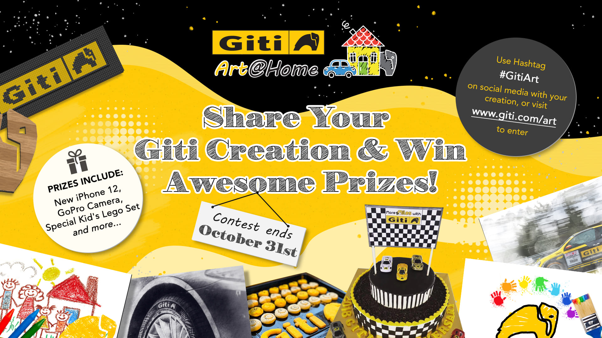 Giti Tire Celebrates October Anniversary Month with 'Giti Art@Home' Contest